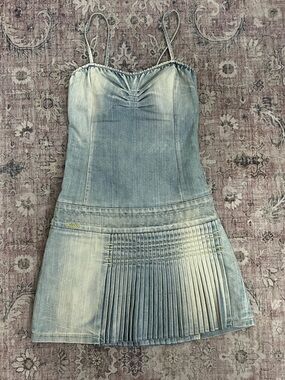 Killah by miss sixty pleated denim mini dress